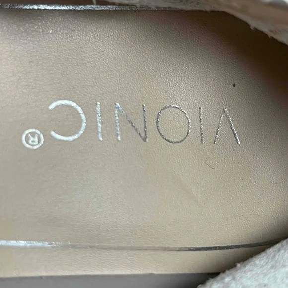 Vionic Alexa Lizard Gray Snake Print Round Toe Ballet Flats Shoes Size US 9.5 - Picture 15 of 16